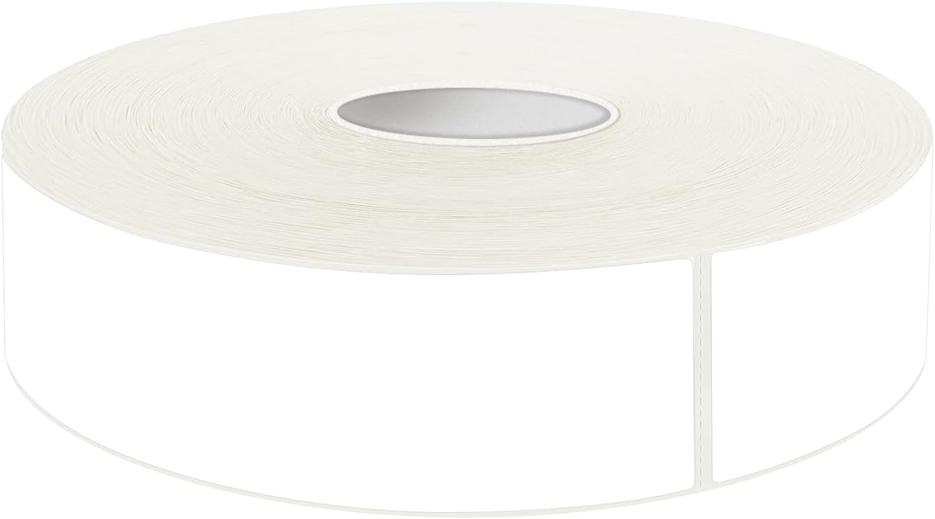 500 Blank Removable Freezer Labels Water Oil Resistant with Perforation Line for Food Containers