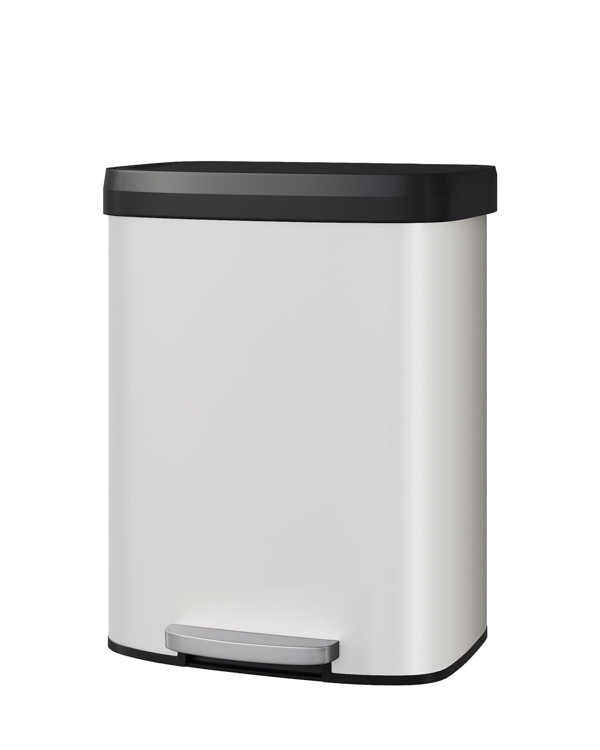 Garvee 16 Gallon / 60 Liter Metal Trash Can with Lid, Large Garbage Can for Kitchen, Rustproof