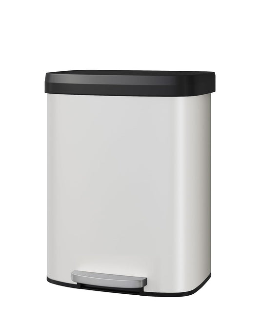 Garvee 16 Gallon / 60 Liter Metal Trash Can with Lid, Large Garbage Can for Kitchen, Rustproof