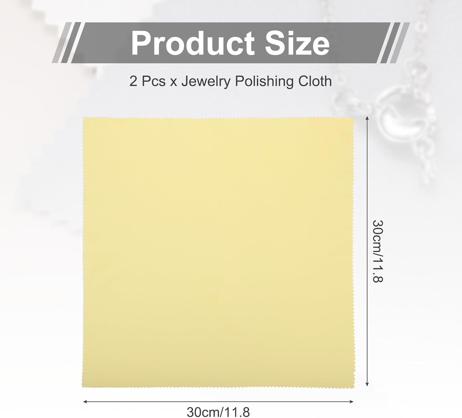 MECCANIXITY Jewelry Polishing Cloth 11.8x11.8 Inch Silver Polish Cleaning Cloths Jewelry Cleaner