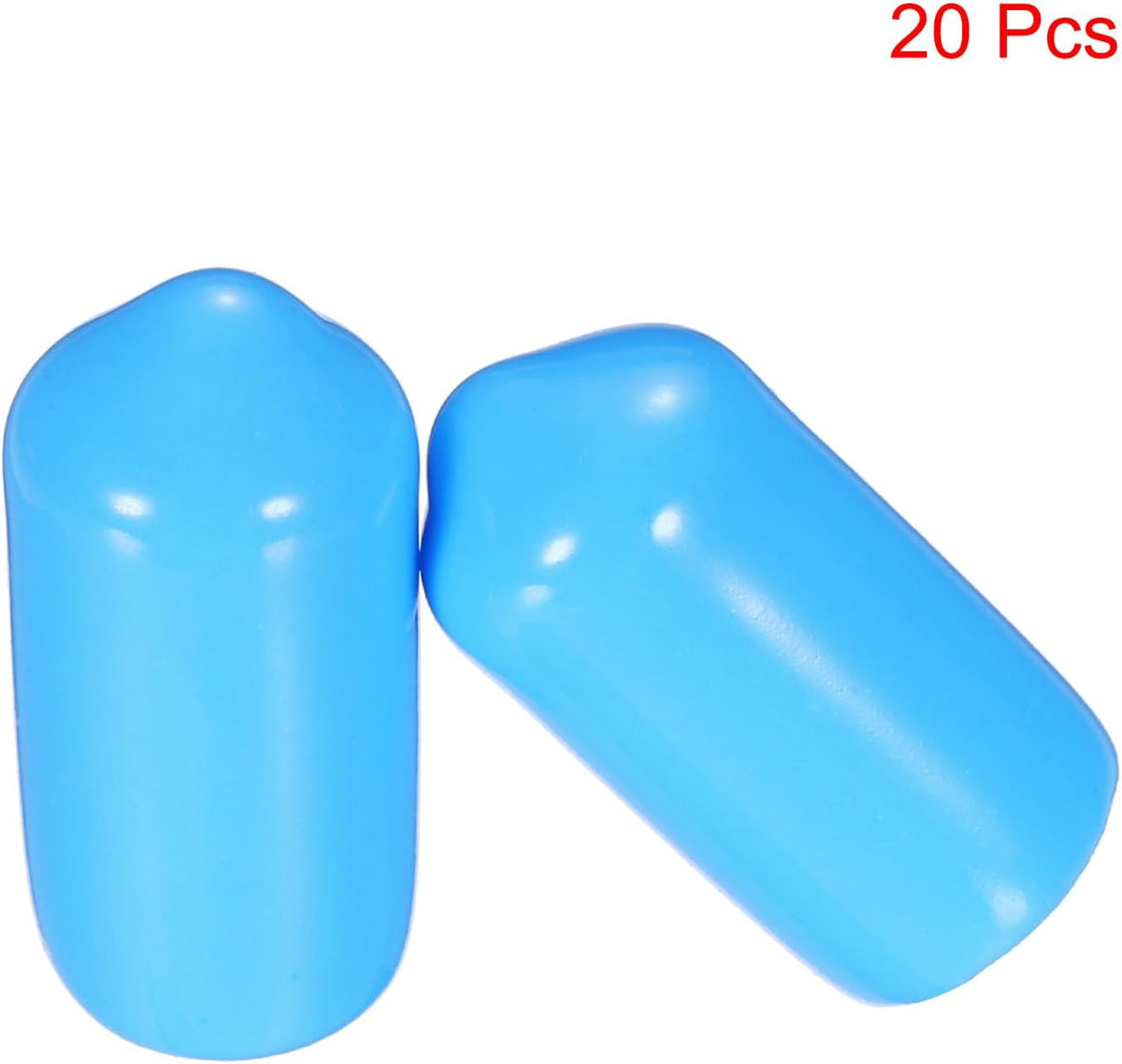 uxcell 20pcs Rubber End Caps 8mm(5/16") ID Vinyl PVC Round Tube Bolt Cap Cover Screw Thread