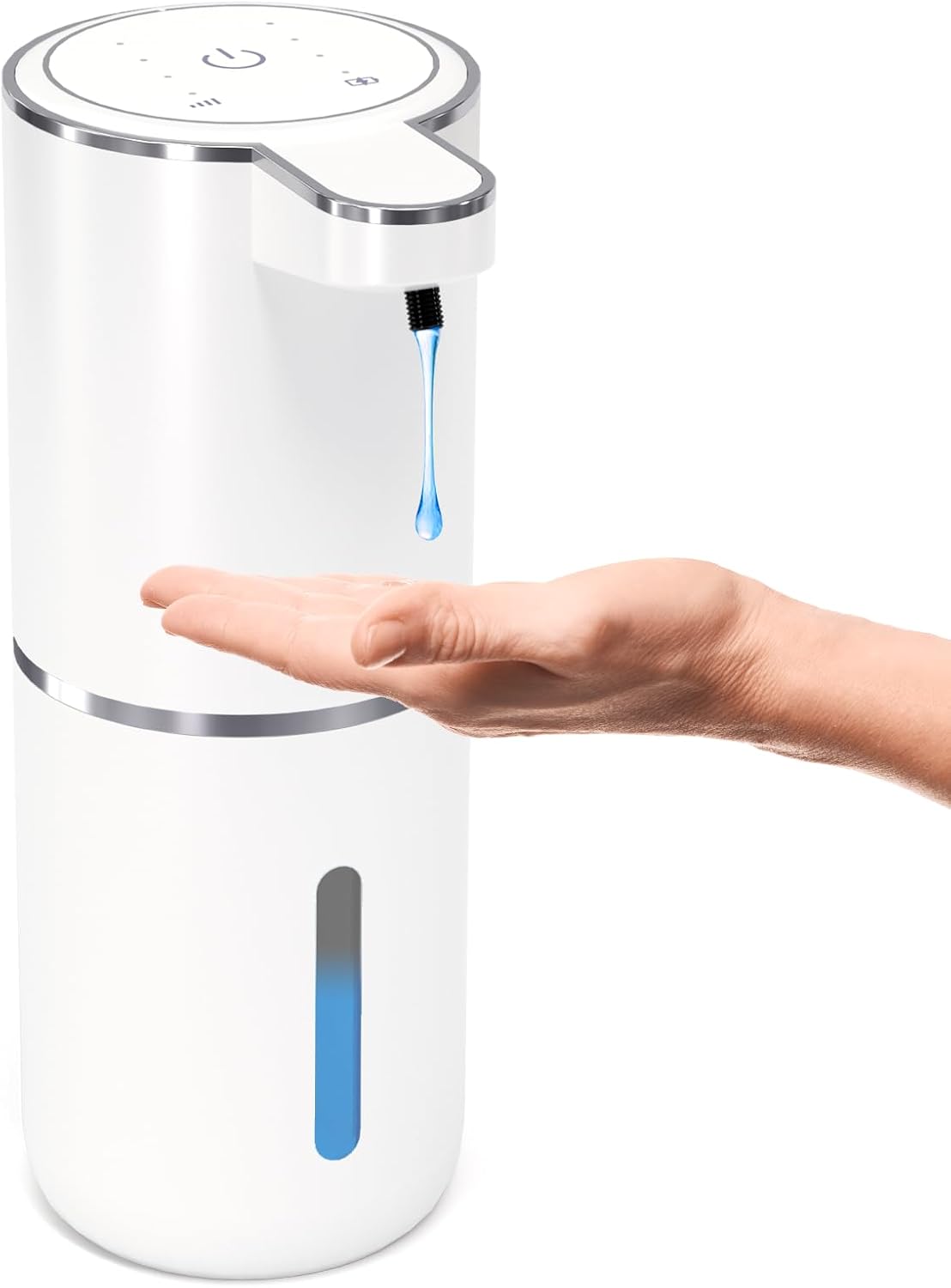 Automatic Soap Dispenser Touchless,Liquid Hand Soap Dispenser 12.8oz USB 4levels Adjustable