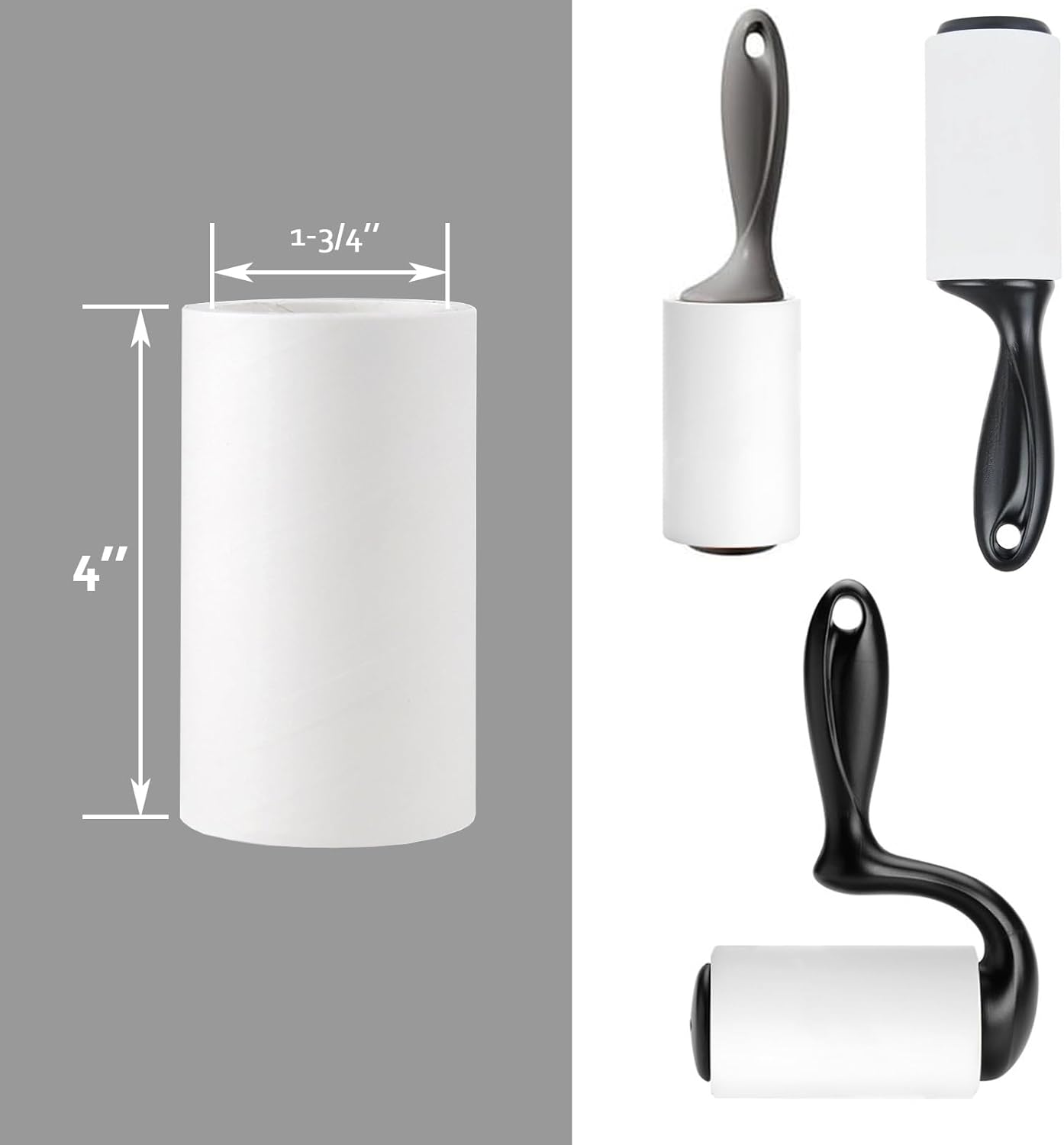 4 inch Lint Roller Refills Only Compatible with Scotch Brite Lint Roller Replacement Refills for