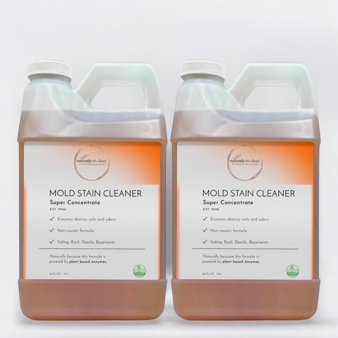 naturally it's clean Mold Stain Cleaner Concentrate | Super Concentrated Formula Makes up to 64