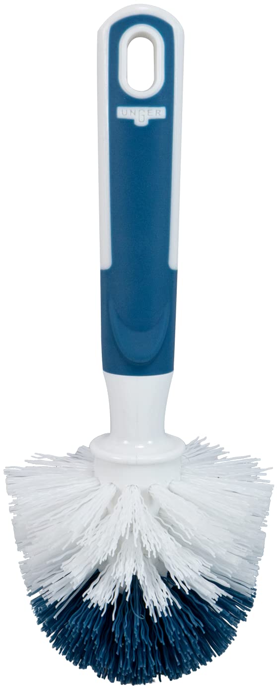 Unger Sink and Dish Scrub Brush, Kitchen Washing Scrubber for Hard-to-Reach Corners, Small Cleaning