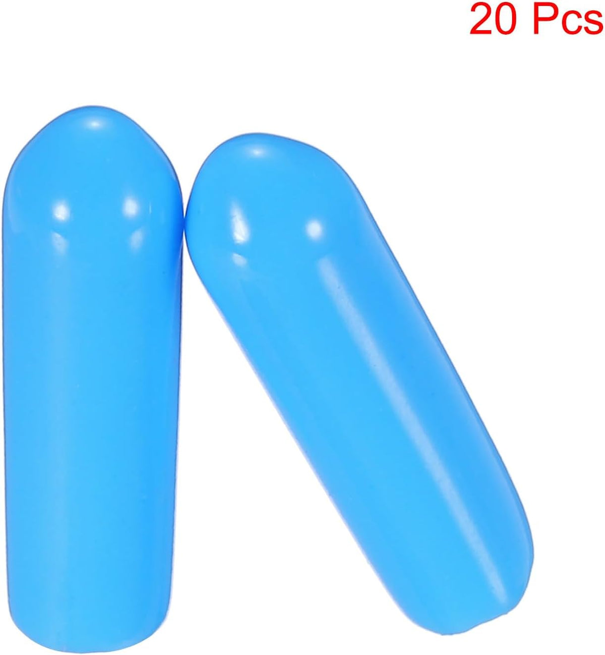 uxcell 20pcs Rubber End Caps 4mm(0.2") ID Vinyl PVC Round Tube Bolt Cap Cover Screw Thread