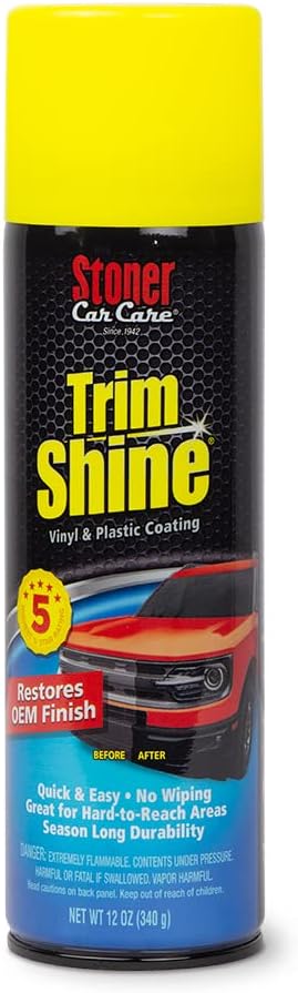 Stoner Car Care 91034 Trim Shine – Vinyl and Plastic Protectant for Interior and Exterior