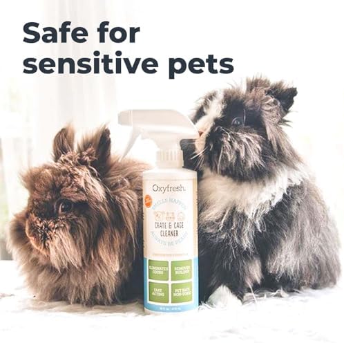 Oxyfresh Premium Crate & Cage Cleaner – Professional Dog Crate & Small Animal & Bird Cage Odor