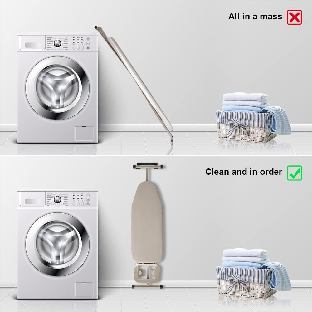 Ironing Board Hanger Wall Mount Ironing Board Holder Organizer Wall Rack for Laundry Rooms Storage
