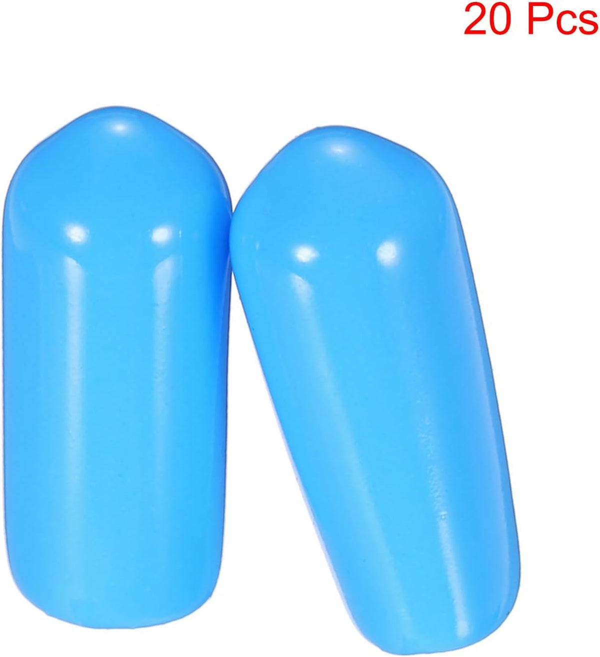 uxcell 20pcs Rubber End Caps 6mm(1/4") ID Vinyl PVC Round Tube Bolt Cap Cover Screw Thread