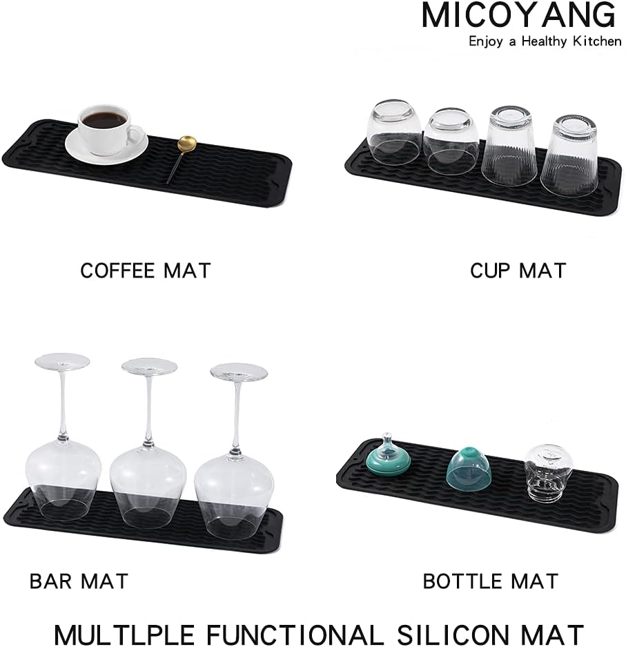Silicone Dish Drying Mat for Multiple Usage,Easy clean,Eco-friendly,Heat-resistant Silicone Mat for