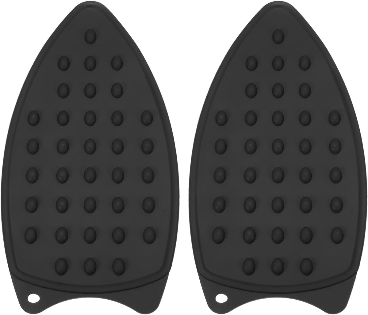 PATIKIL Silicone Iron Rest Pad, 2 Pcs Multipurpose Hot Heat Resistant Iron Rest Plate Protective