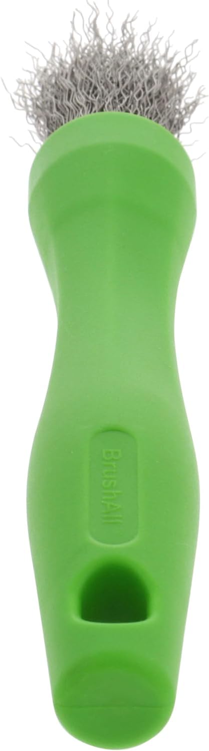 BrushAll® Wire Hand Brush with Ergonomic Handle and Tightly Packed Bristles for Kitchen, Garage