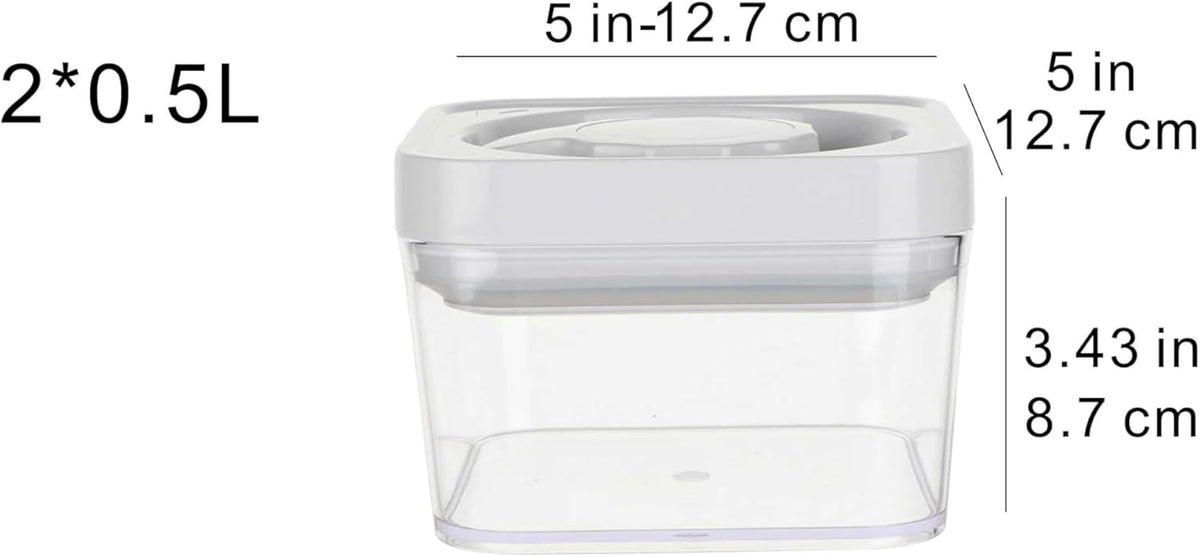Amazon Basics Airtight Food Storage Containers, BPA Free, with Twist/Turn Lids, for Kitchen Pantry