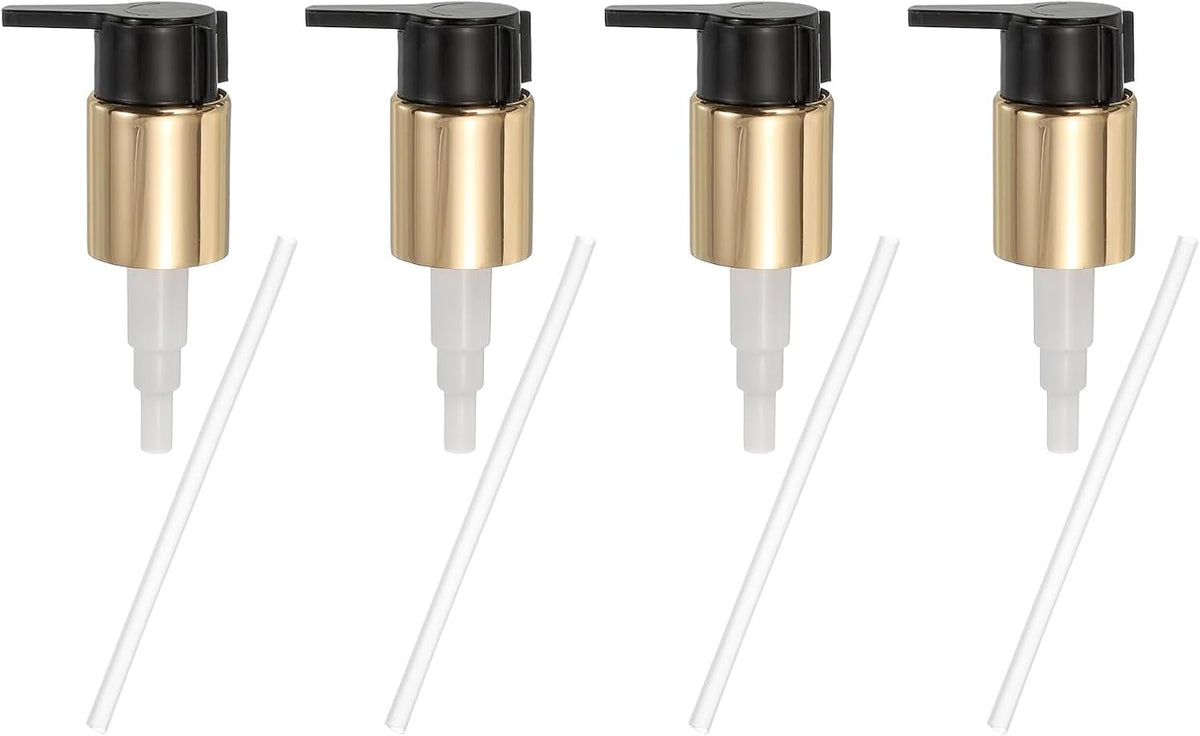 uxcell 4 Pcs Soap Dispenser Pump Heads, Hand Soap Dispensers Top Pumps Replacement Clip-on Pumphead