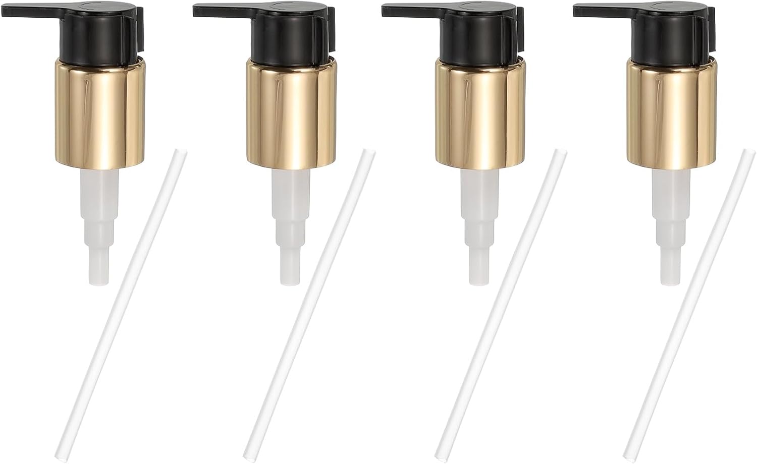 uxcell 4 Pcs Soap Dispenser Pump Heads, Hand Soap Dispensers Top Pumps Replacement Clip-on Pumphead