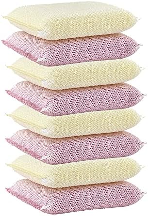 Superio Nylon Cleaning Pad, Dish Scrubbers, Multi Surface Scratch- Free Scour Sponge for Stainless