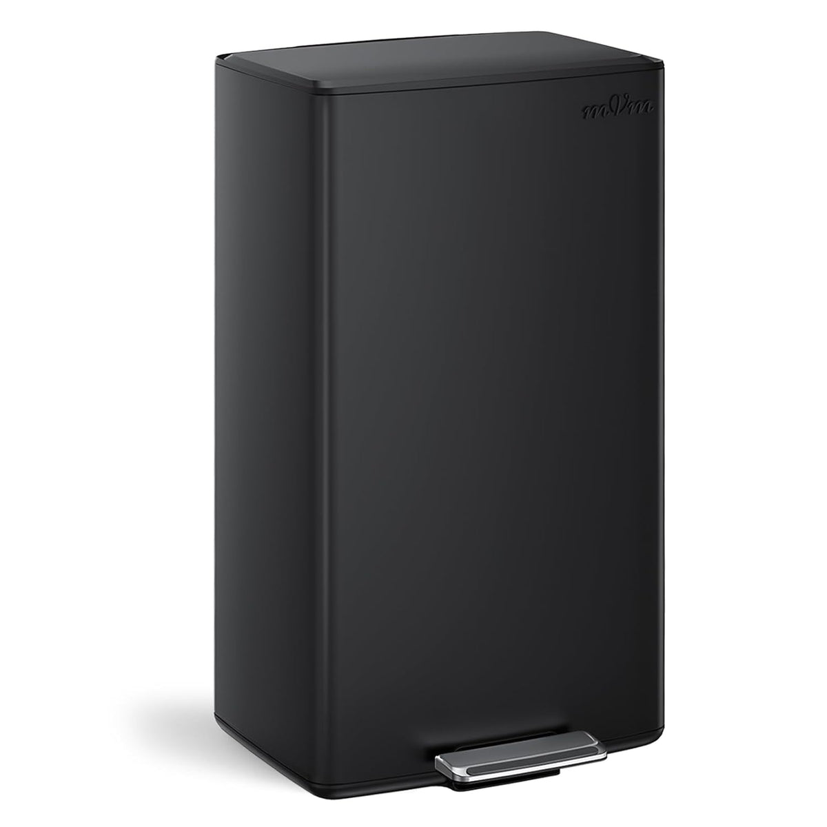 mVm 10.6 Gallon Heavy Duty Step Trash Can with Lid, Foldable Foot Pedal Bin for Kitchen Office
