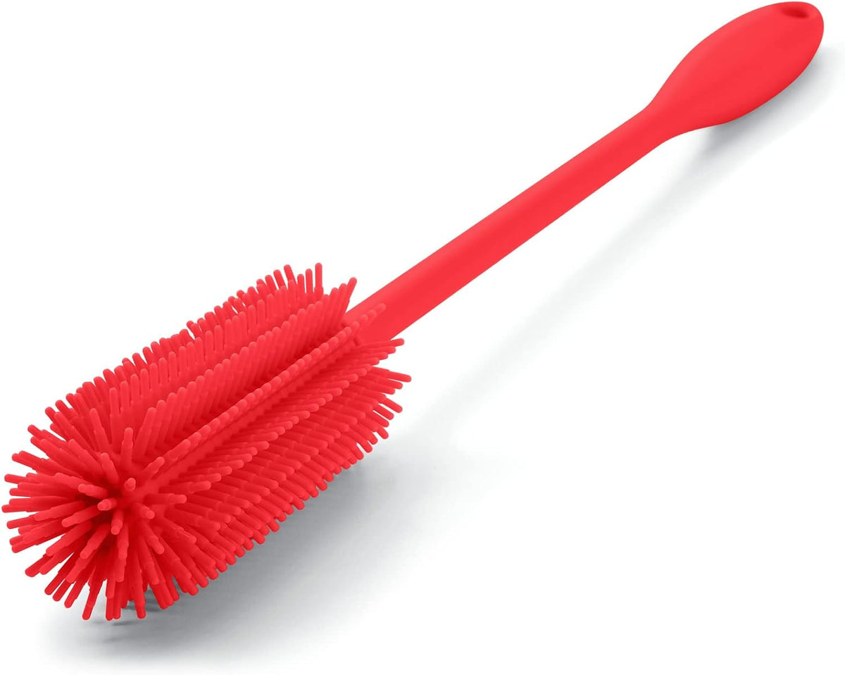 Silicone Bottle Brush, Water Bottle Cleaner Brush with Long Handle, Perfect for Cleaning Narrow