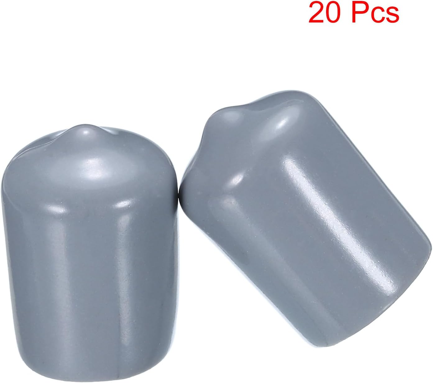 uxcell 20pcs Rubber End Caps 16mm(5/8") ID Vinyl PVC Round Tube Bolt Cap Cover Screw Thread