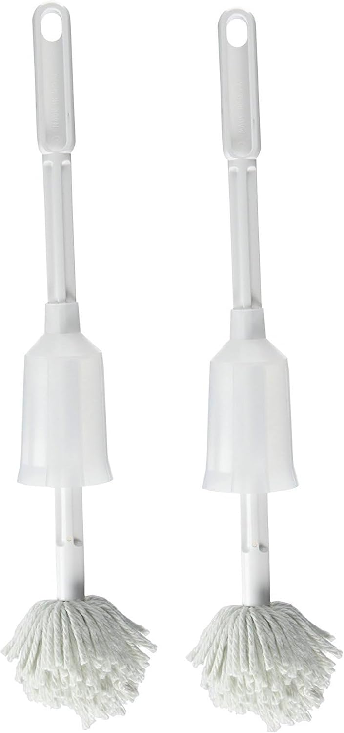 Fuller Brush Toilet Bowl Cleaner Brush – Antimicrobial Toilet Swab with Soft Non-Scratch Head, Long