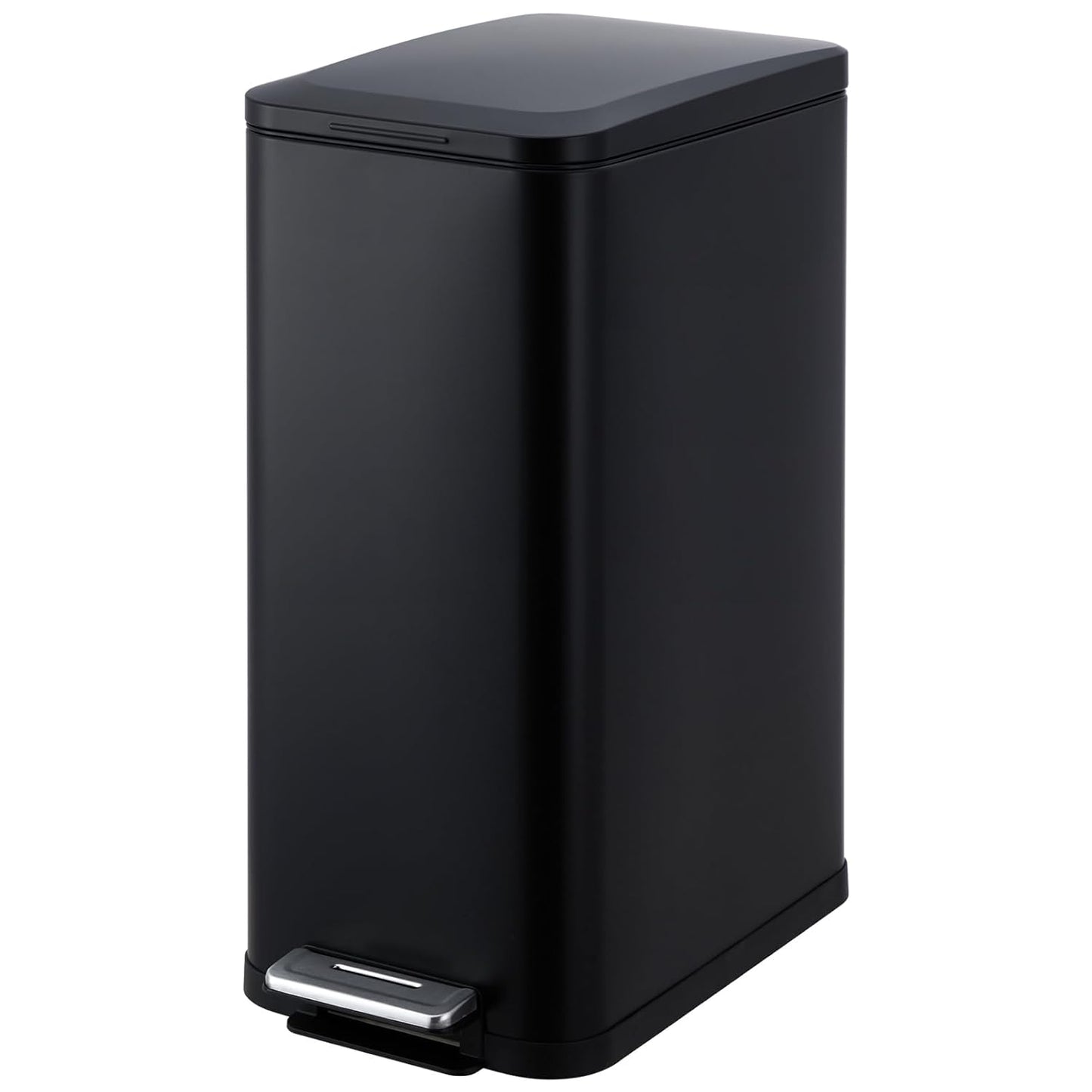 Garvee 13 Gallon Kitchen Trash Can, Stainless Steel Step Garbage Bin with Soft-Close Lid &