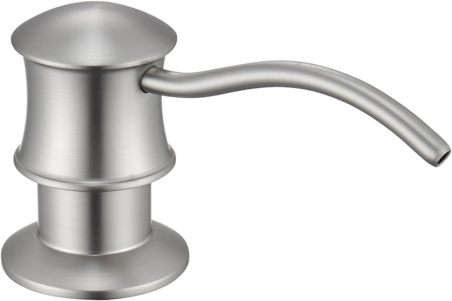 Built in Soap Dispenser for Kitchen Sink Countertop, Solid Brass Pump Head Long Spout with 10.2