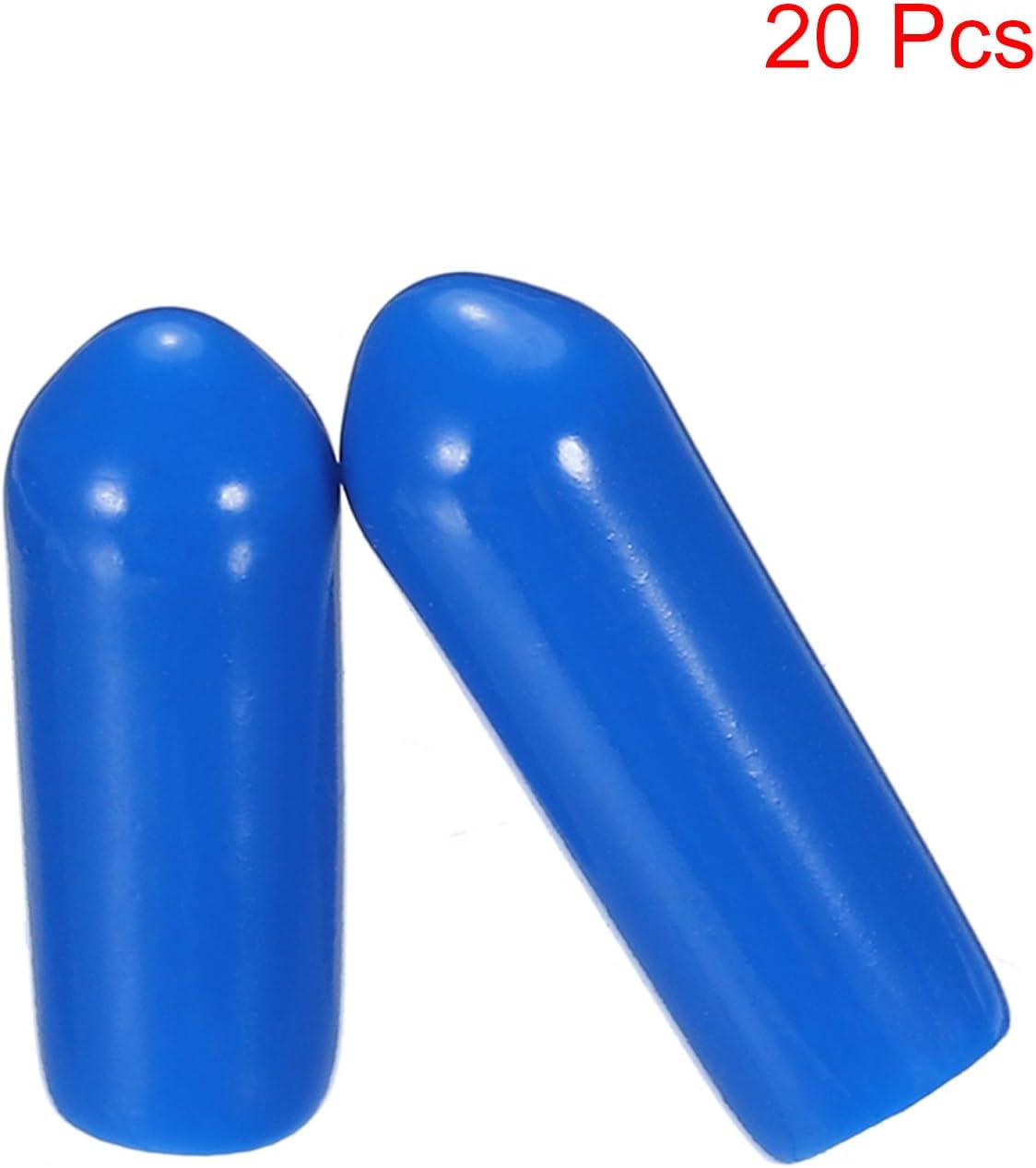 uxcell 20pcs Rubber End Caps 4.5mm ID Vinyl PVC Round Tube Bolt Cap Cover Screw Thread Protectors