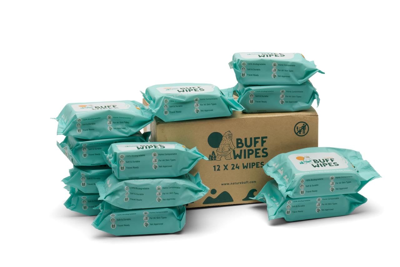 Multi-Use Wet Wipes for Babies & Adults - 99.7% Pure, Plastic-free, Biodegradable & Unscented Body