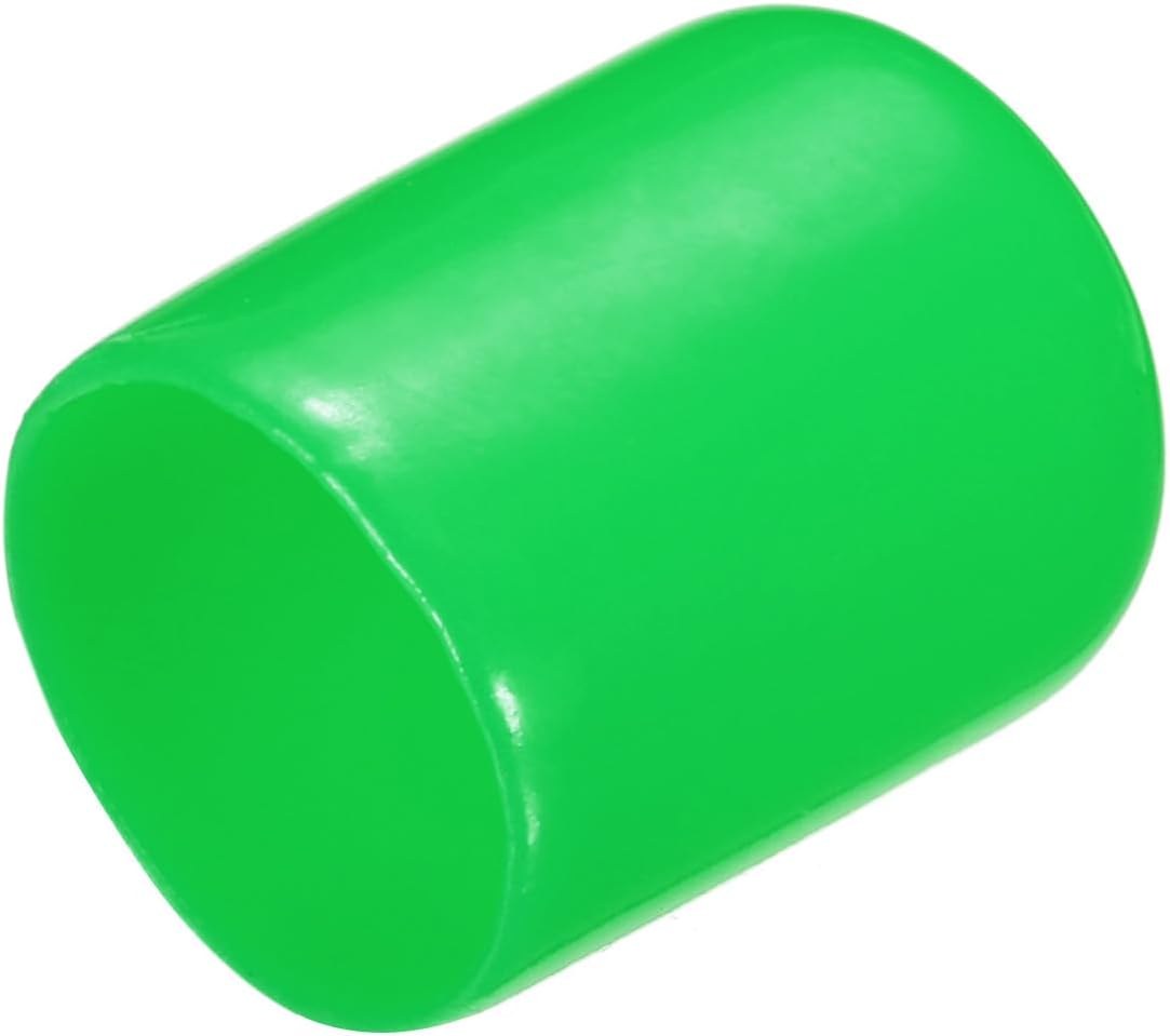 uxcell 20pcs Rubber End Caps 15mm ID Vinyl PVC Round Tube Bolt Cap Cover Screw Thread Protectors