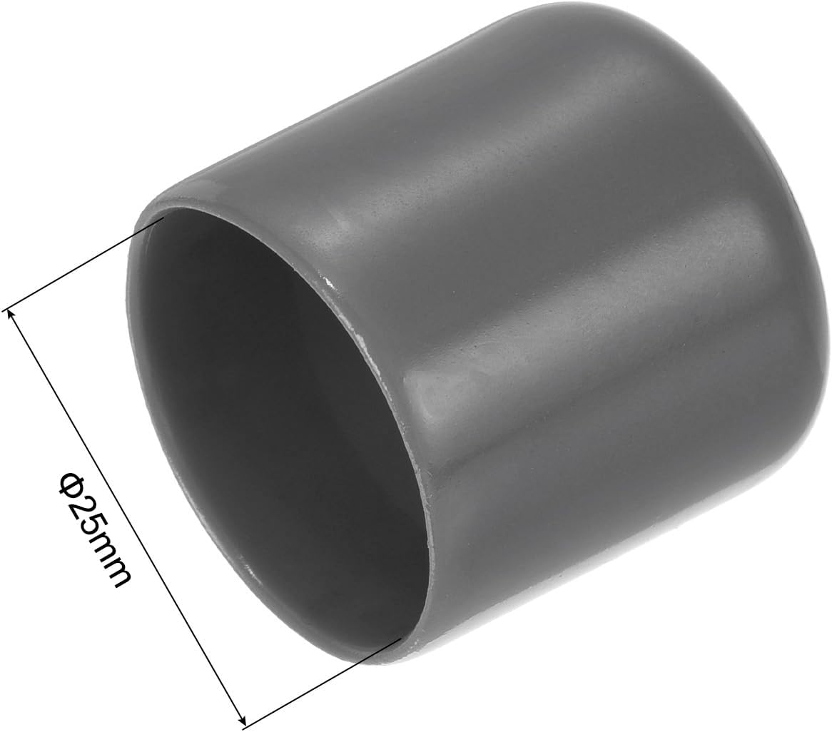 uxcell 20pcs Rubber End Caps 25mm(1") ID Vinyl PVC Round Tube Bolt Cap Cover Screw Thread
