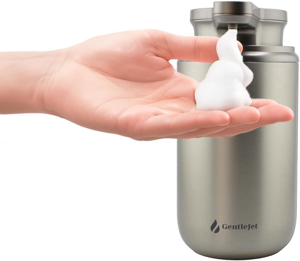 WaveJet Automatic Foaming Soap Dispenser - Rechargeable Automatic Soap Dispenser Touchless for
