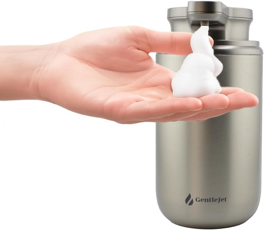 WaveJet Automatic Foaming Soap Dispenser - Rechargeable Automatic Soap Dispenser Touchless for
