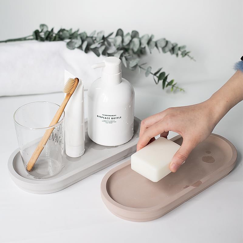 Selegna Diatomaceous Earth Stone Sink Tray - Quick Drying, Reversible Tray for Kitchen & Bathroom
