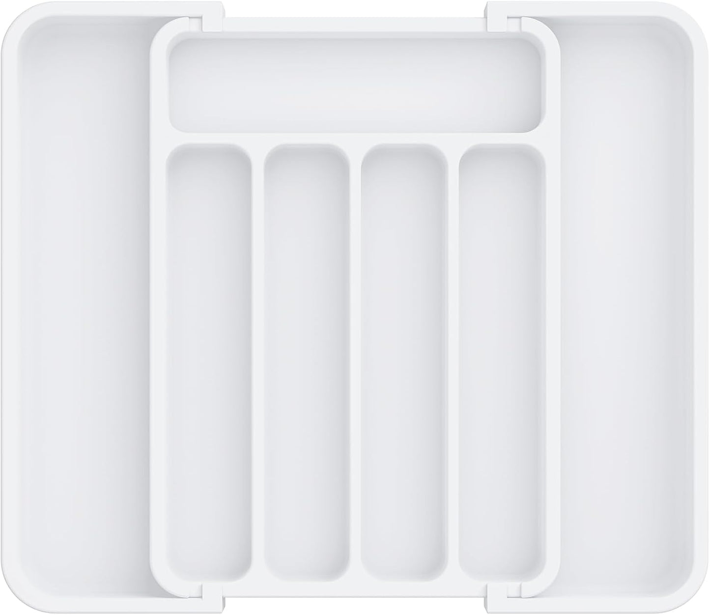 Aujen Silverware Organizer - Expandable Kitchen Drawer Organizer, Adjustable Utensil Organizer