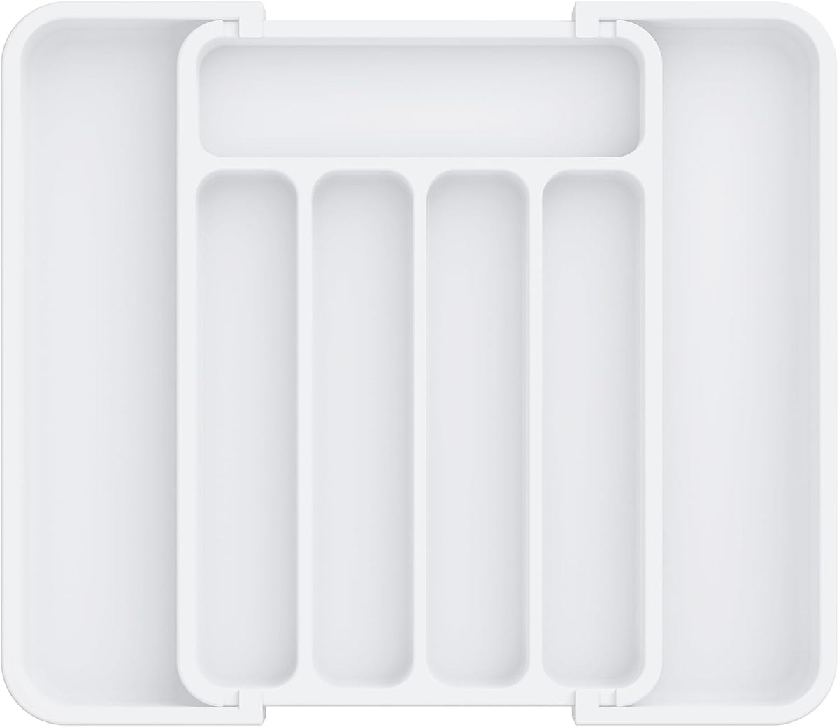Aujen Silverware Organizer - Expandable Kitchen Drawer Organizer, Adjustable Utensil Organizer
