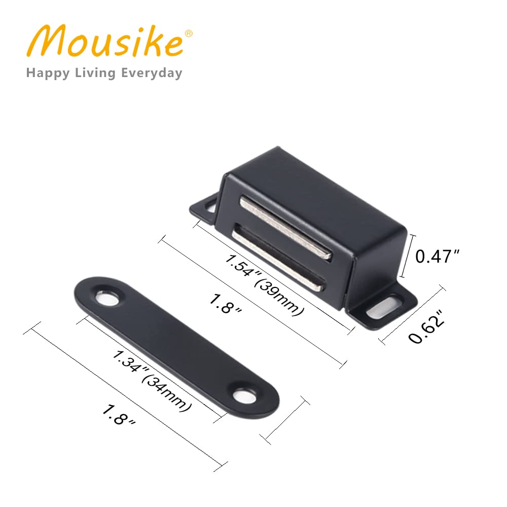 Mousike Cabinet Magnets Magnetic Door Catch Stainless Steel Door Magnet for Kitchen Bathroom