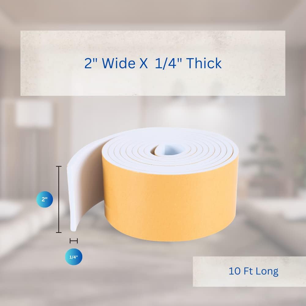 High Density Foam Weather Stripping Door Seal Strip Insulation Tape Roll for Insulating Door Frame