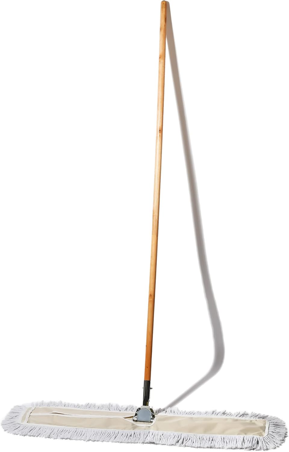 Commercial Dust Mop & Floor Sweeper, 36 in. Dust Mop for Hardwood Floors, Cotton Mop Head, Wooden