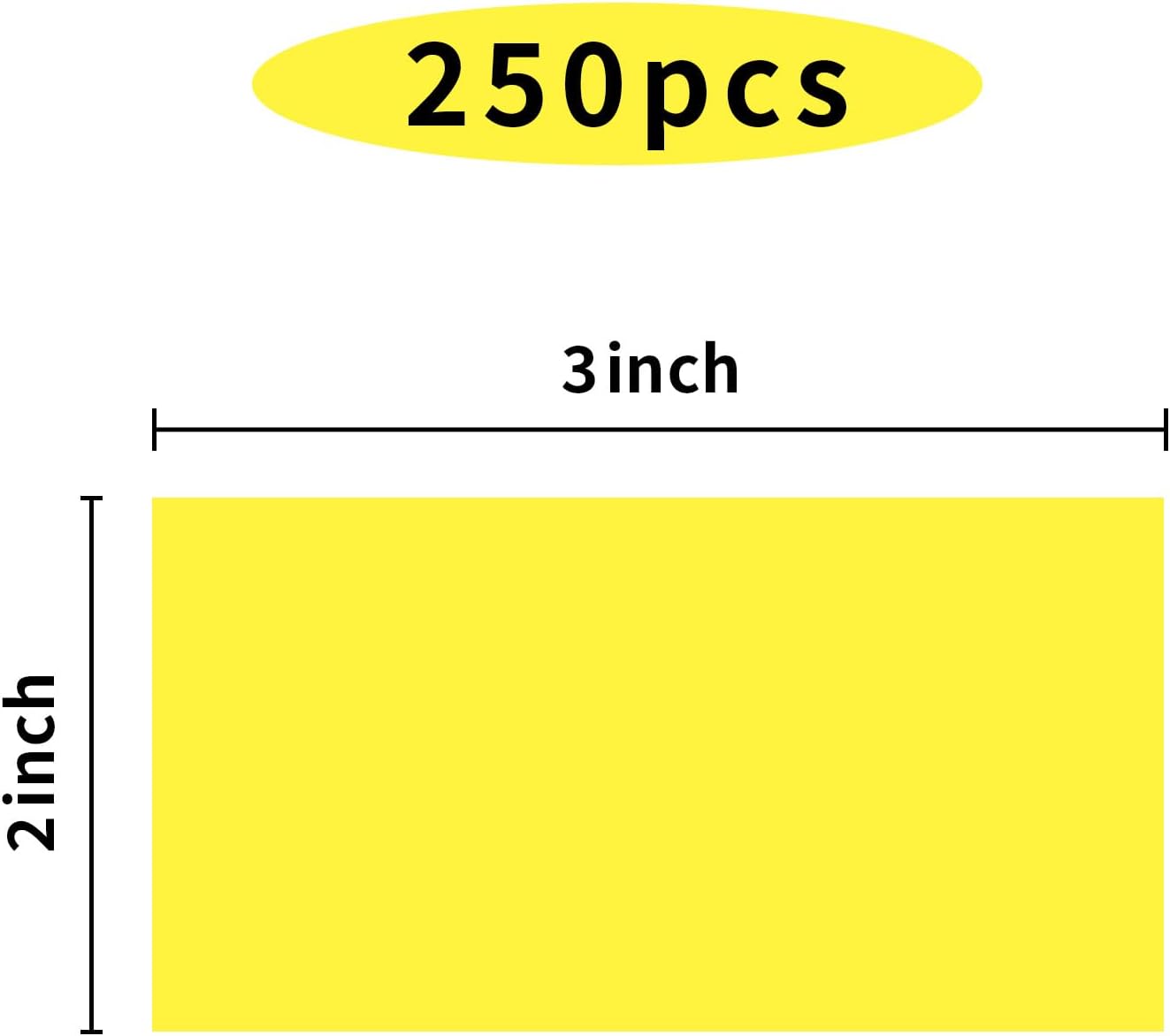 STARLIBOO Colored Labels Stickers 3 x 2 Inch, Rectangle Moving Labels Stickers, 250Pcs Garage Sale
