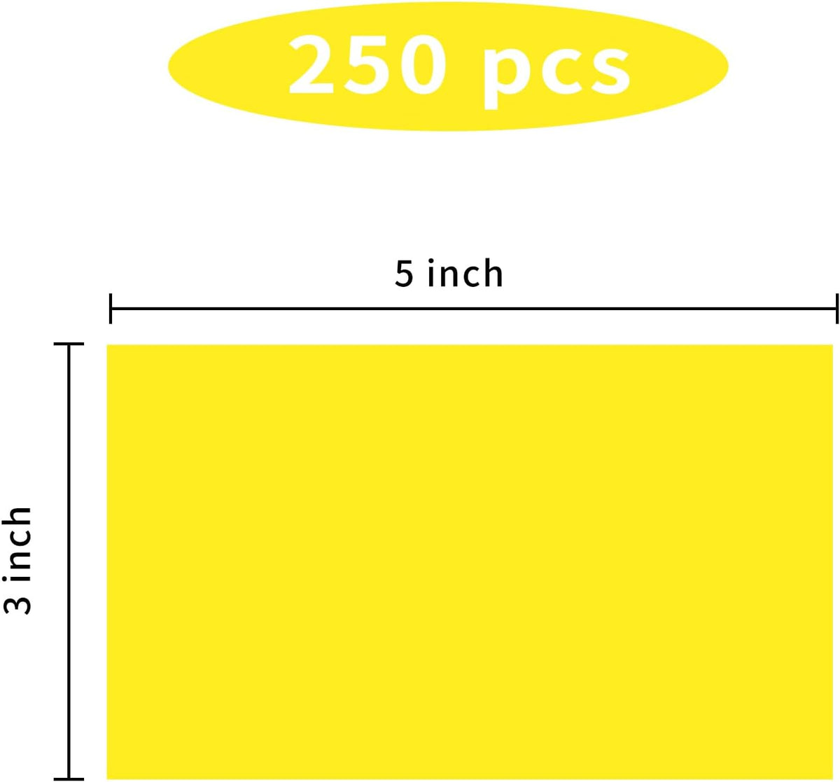 STARLIBOO 3"X5" Rectangle Color Coding Labels, Removable Square Label Inventory Stickers, Permanent