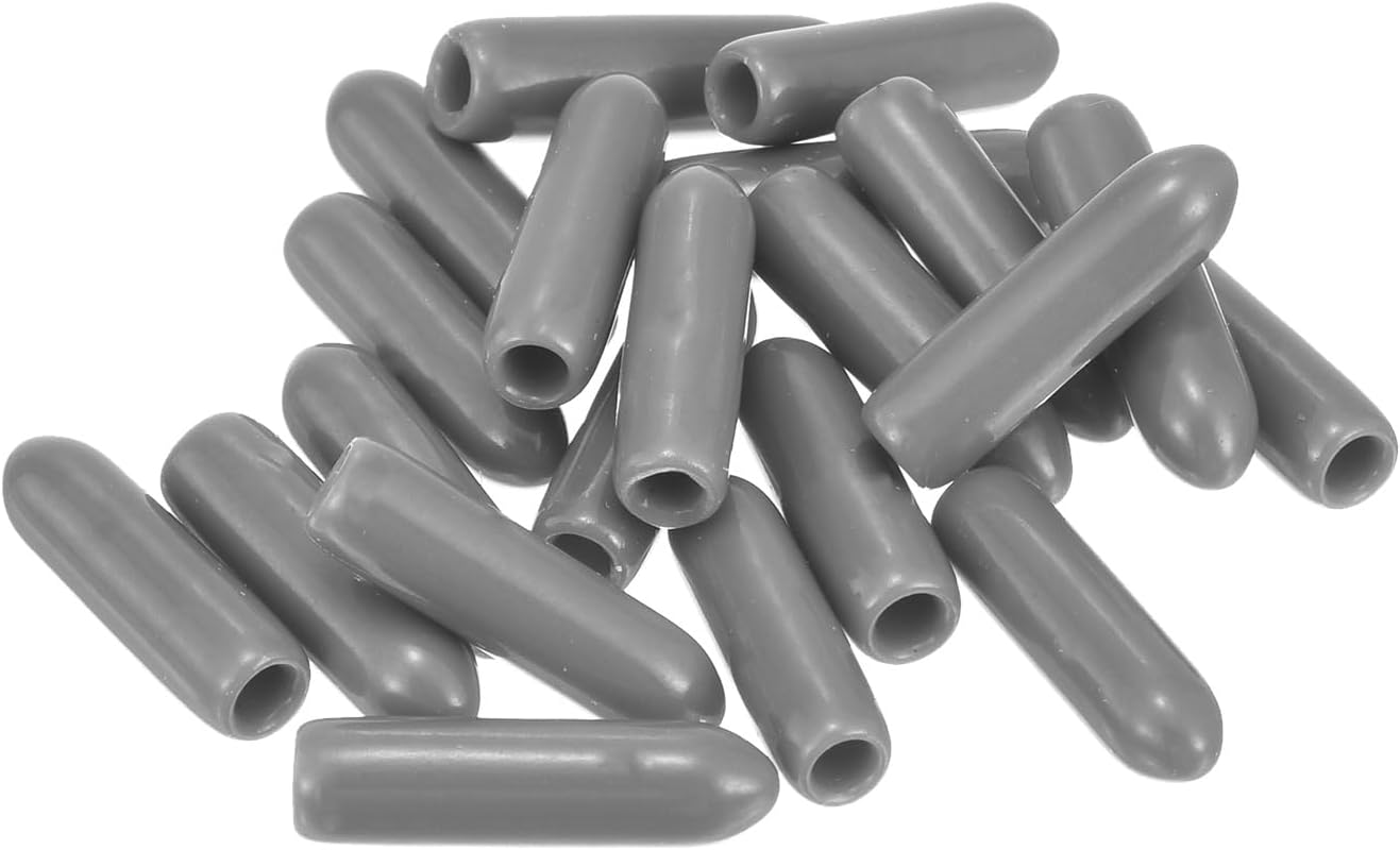 uxcell 20pcs Rubber End Caps Protective Caps 2.5mm ID Vinyl PVC Round Tube Bolt Cap Cover Screw
