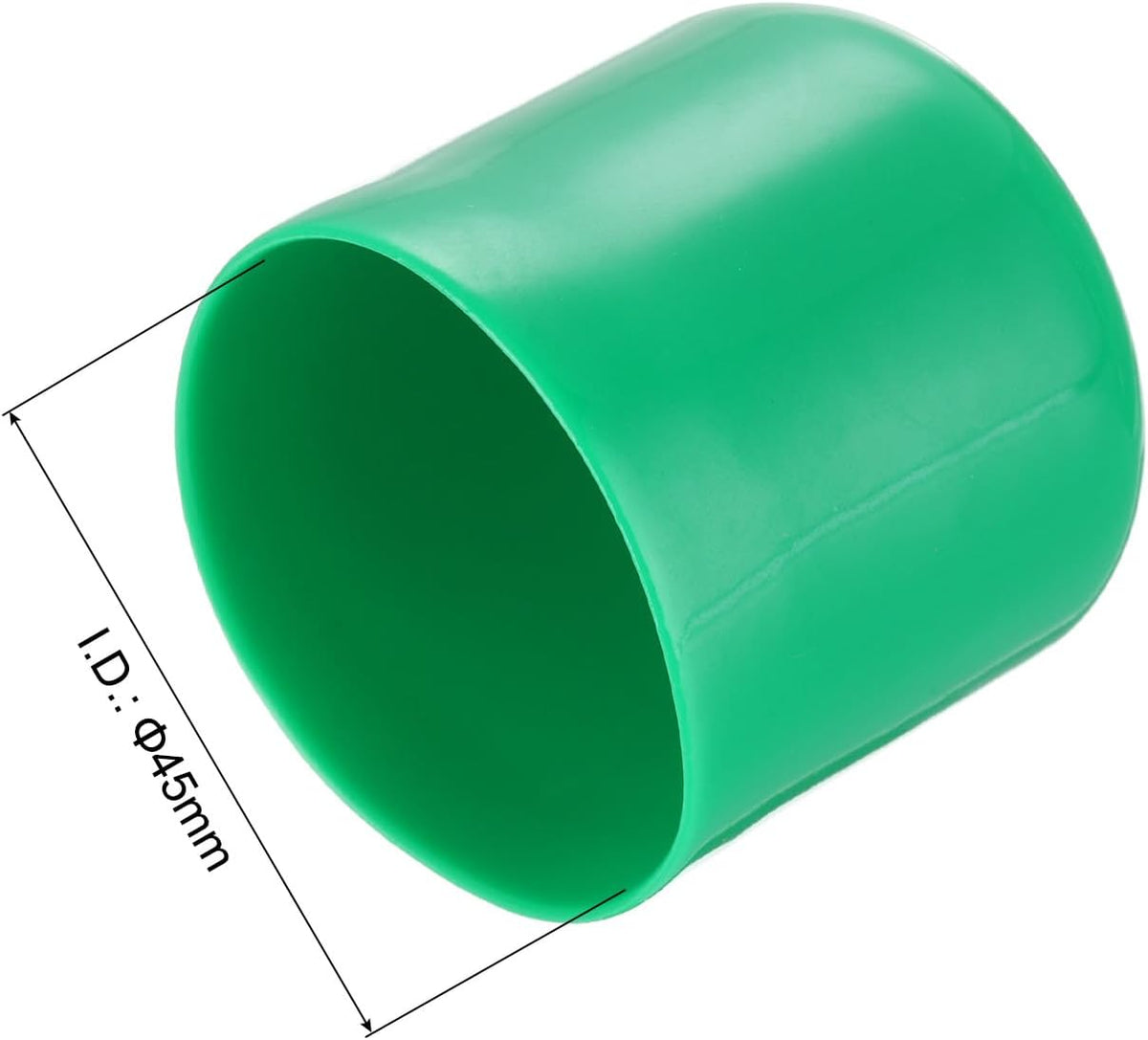 uxcell 20pcs Rubber End Caps 45mm(1 3/4") ID Vinyl PVC Round Tube Bolt Cap Cover Screw Thread