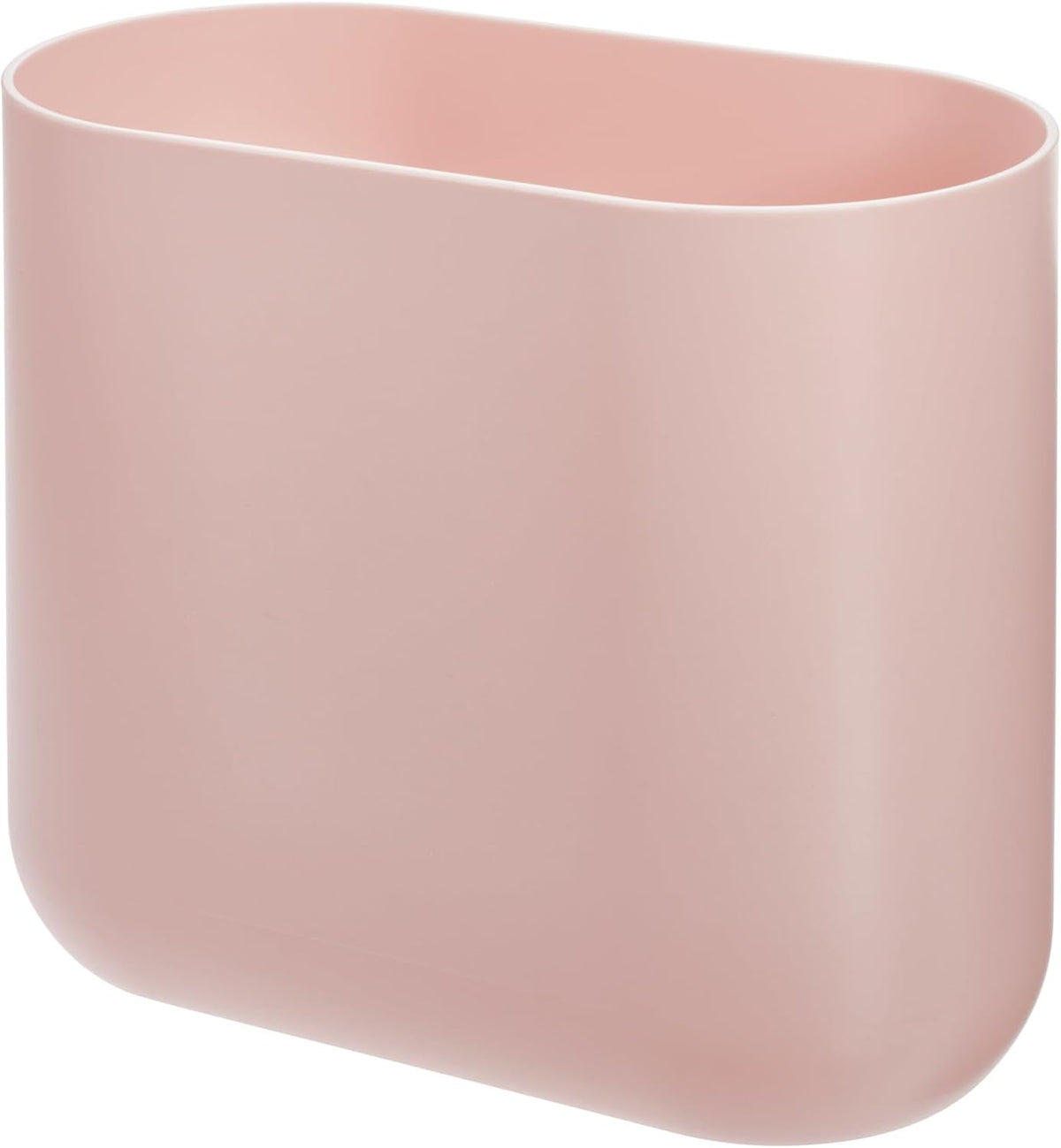 iDesign Cade Oval Slim Trash, Compact Waste Basket Garbage Can for Bathroom, Bedroom, Home Office