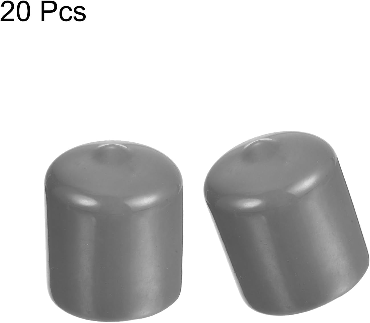 uxcell 20pcs Rubber End Caps Protective Caps 28mm ID Vinyl PVC Round Tube Bolt Cap Cover Screw