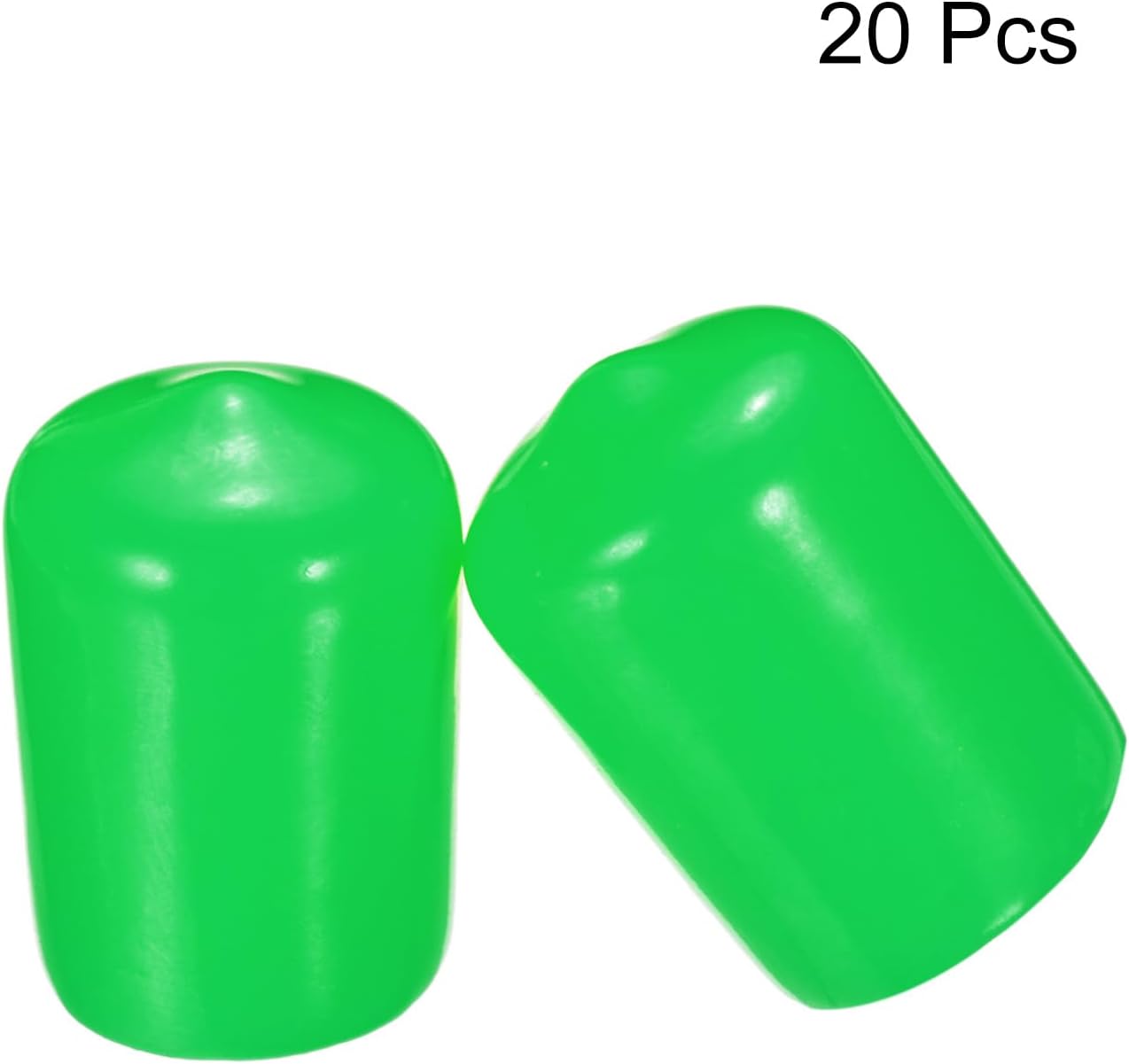 uxcell 20pcs Rubber End Caps 15mm ID Vinyl PVC Round Tube Bolt Cap Cover Screw Thread Protectors