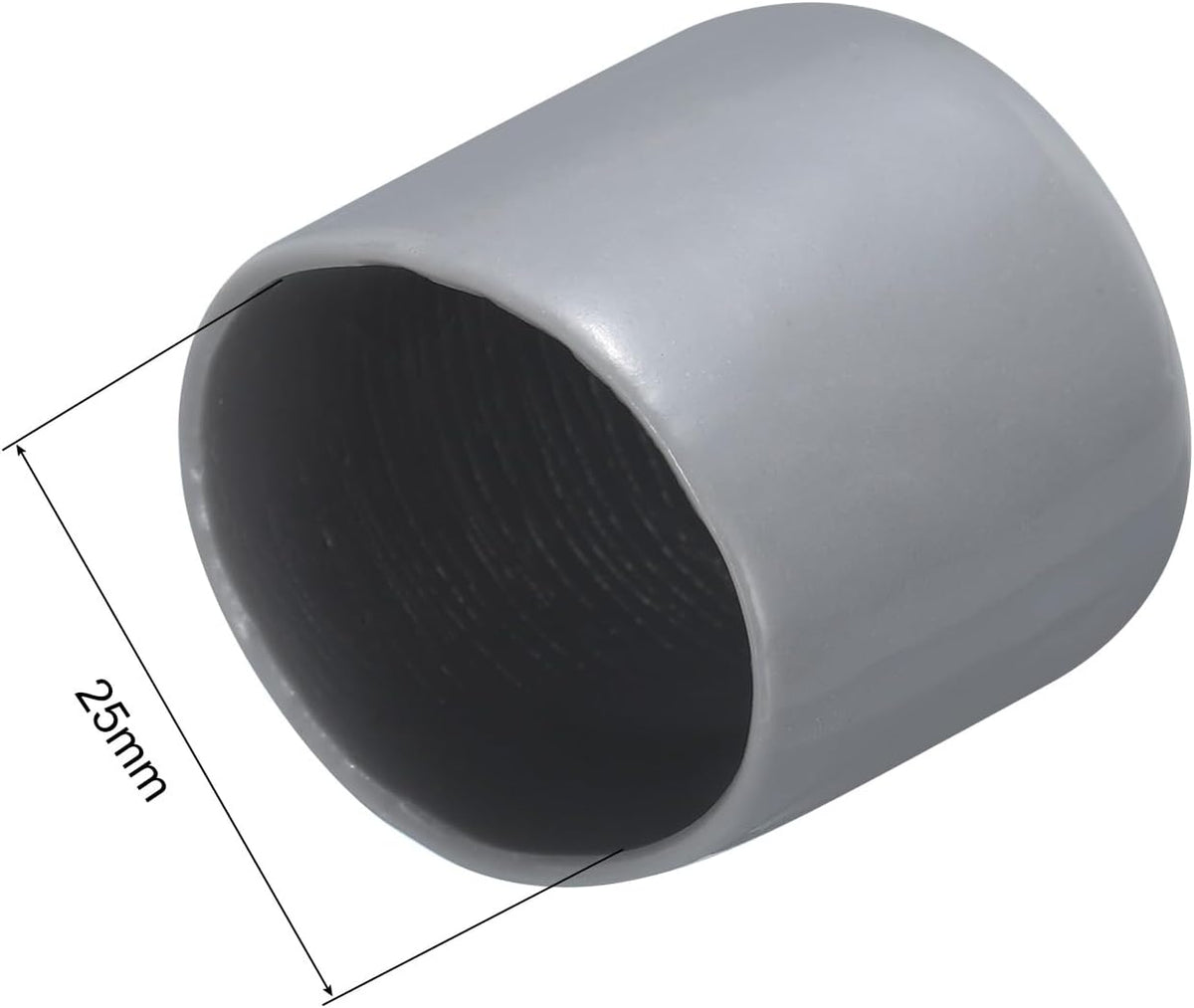 uxcell 20pcs Rubber End Caps 25mm(1") ID Vinyl PVC Round Tube Bolt Cap Cover Screw Thread