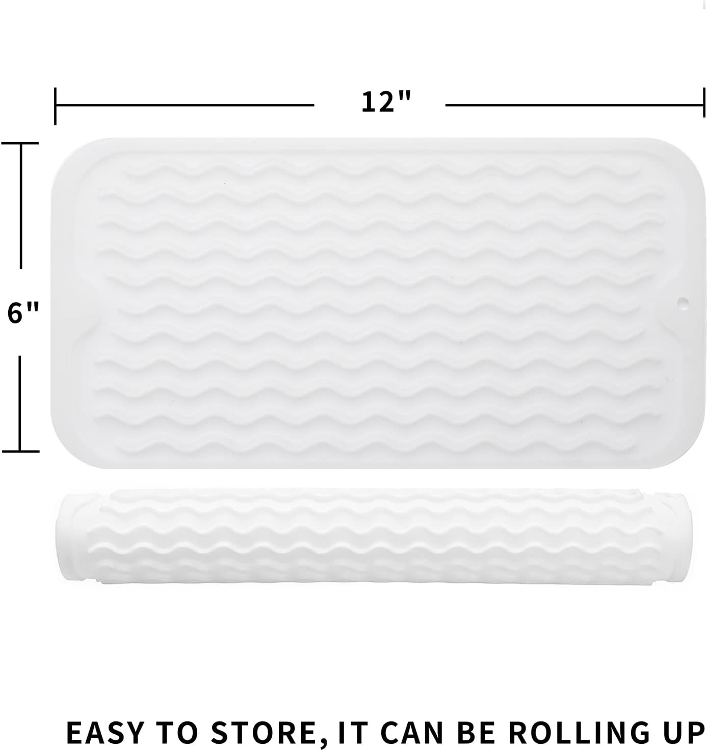 Silicone Dish Drying Mat for Multiple Usage,Easy clean,Eco-friendly,Heat-resistant Silicone Mat for