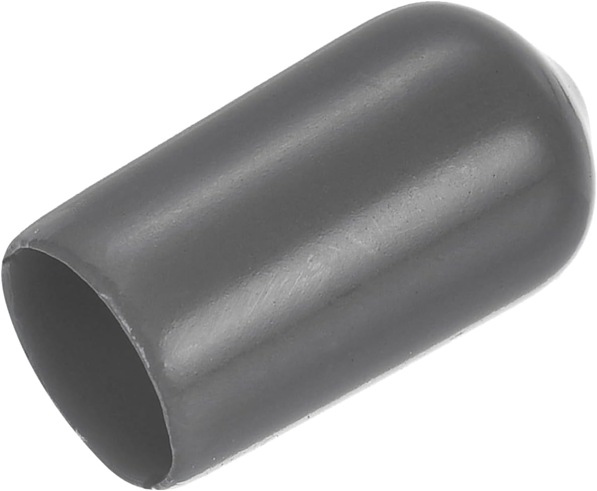 uxcell 20pcs Rubber End Caps 8mm ID Vinyl PVC Round Tube Bolt Cap Cover Screw Thread Protectors