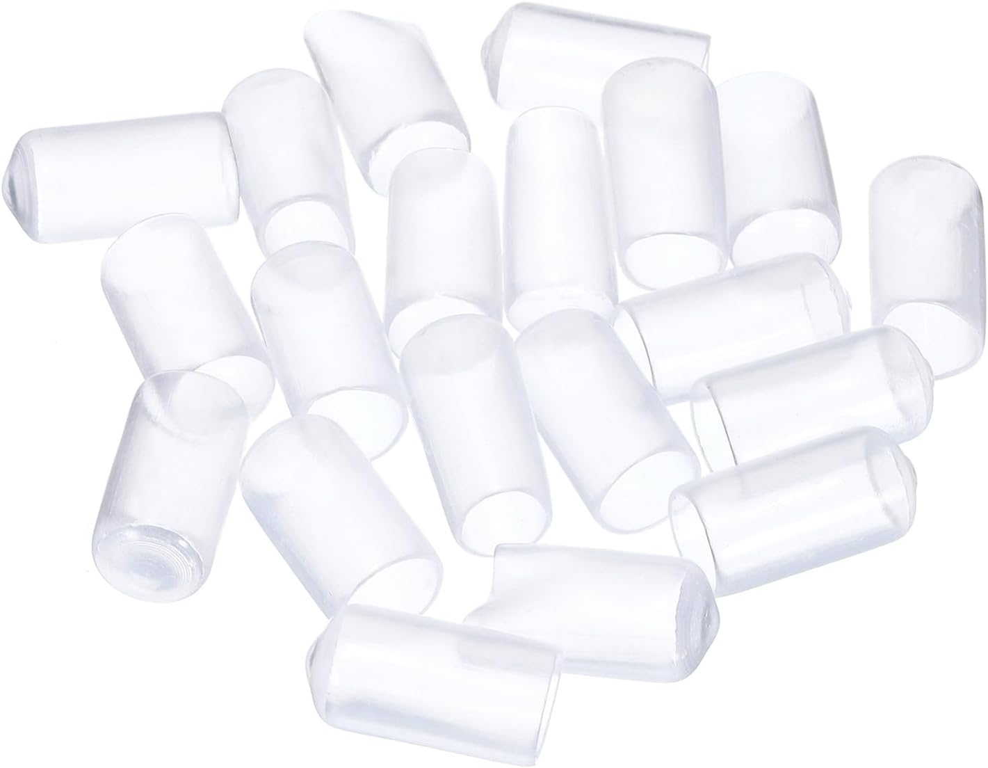 uxcell 20pcs Rubber End Caps 10mm(3/8") ID Vinyl PVC Round Tube Bolt Cap Cover Screw Thread